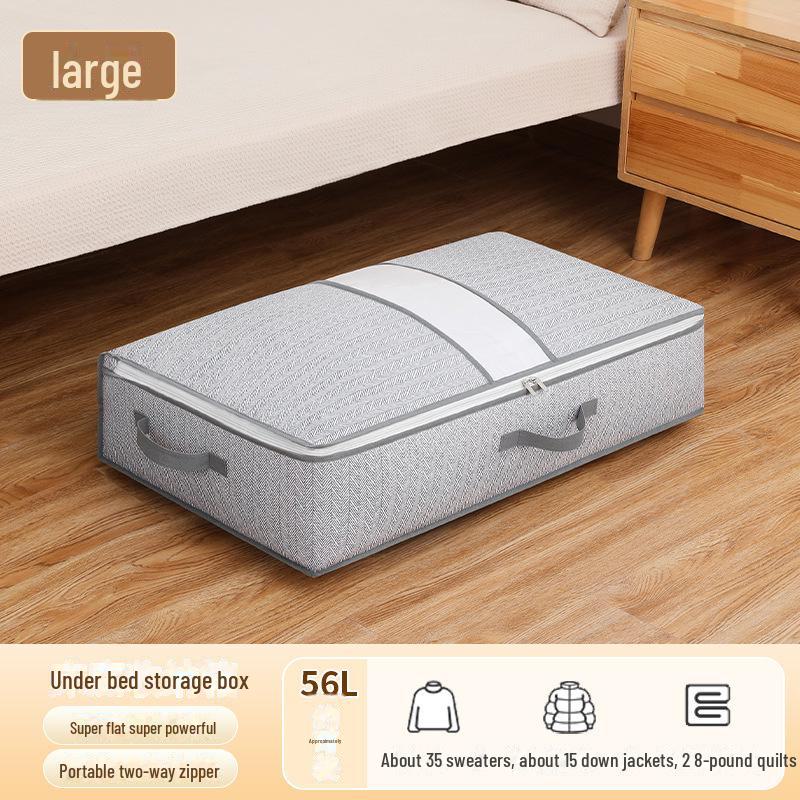 Large Capacity Window Zipper Storage Bag for Clothes & Quilts