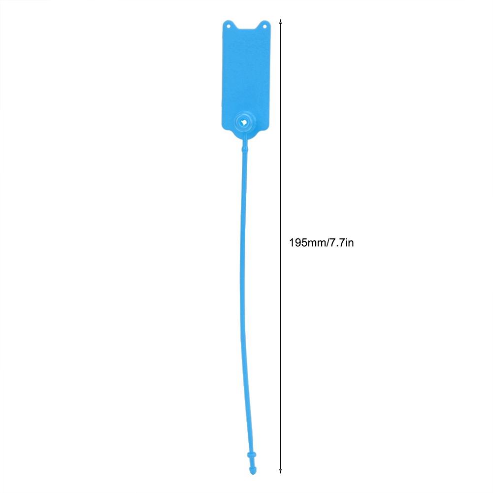 100Pcs 195mm Disposable Cable Anti Theft Self Locking Tie for Clothes Suitcase Shoes Bag Label (White )
