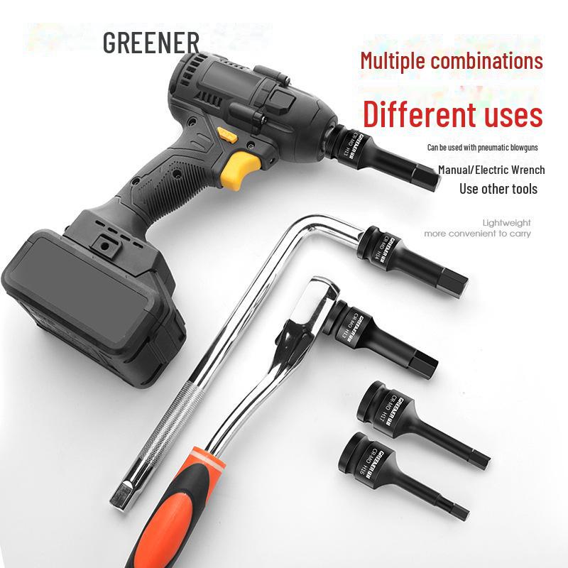 Green Forest 1/2 Hex Pneumatic Socket Wrench and Screwdriver Set