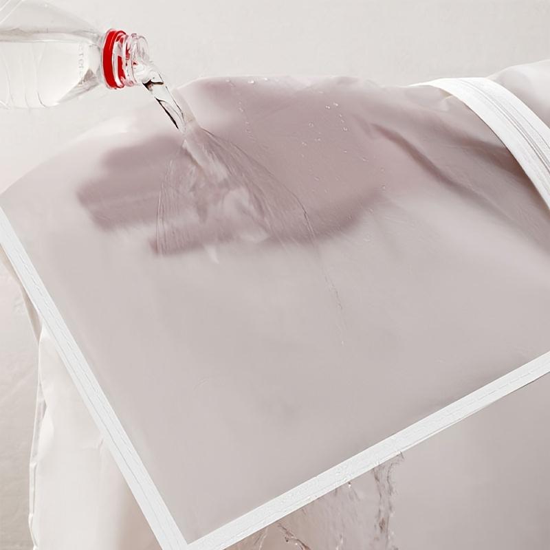 5PCS clothing cover, transparent zipper dust suit bag, wardrobe storage moisture-proof, transparent clothing protective cover