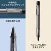 Caneta esferográfica de grafite LAMY com pega ergonómica, traço médio, alumínio leve, inclui um cartucho preto de grande capacidade LAMY M16 AL-star -