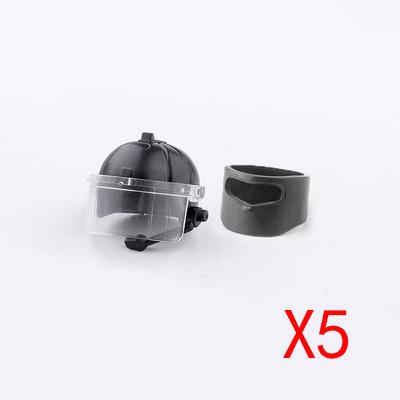 Military MOC Figure Building Blocks Explosion Proof Helmet Hat Gas Mask Kit SWAT Goggle Vest Belt Headset DIY Toy Gift K001