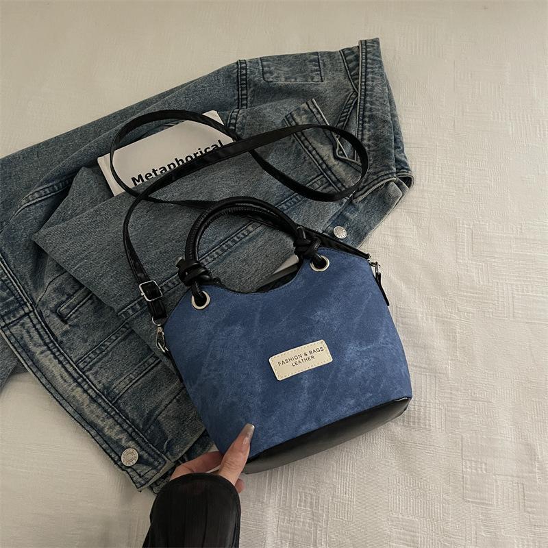 

Commuter underarm bag women s oblique span bag niche autumn new models are popular today retro denim shoulder bag