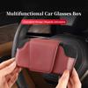 Universal Car Sunglasses Holder Case Auto Sun Visor Glasses Box Clip Sunglasses Holder Magnetic Fastener Eyeglasses Storage