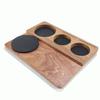 51MM/54MM/58MM Coffee Tamper Mat Station Stand Sapele Wood Portafilter Holder Support Base Rack Barista Espresso Accessories