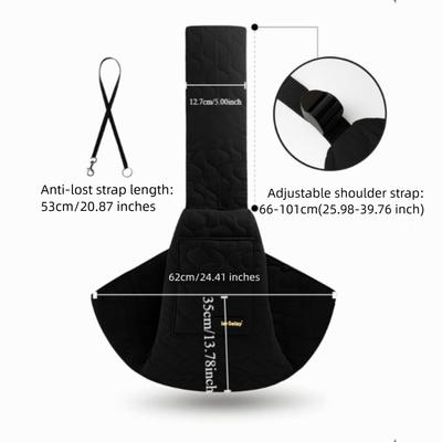 Safety Adjustable Dog Sling Soft Safety Rope Pet Carrier Machine Washable Pet Travel Bag Small Dog Cat
