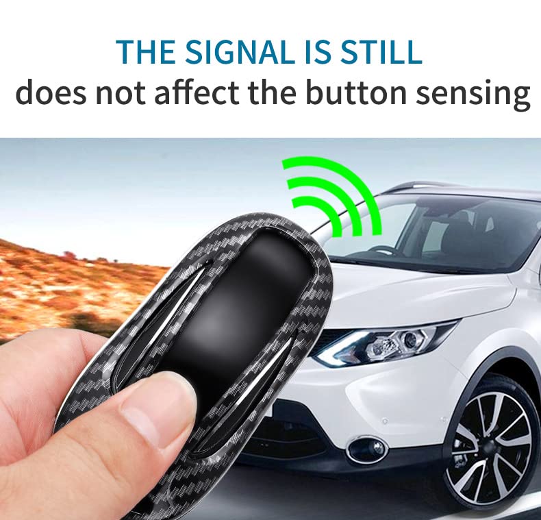 SANRILY Tesla Smart Key Cover ABS Plastic Key Protector Shell Tesla Model X Keyless Remote Key Case with Kwychain White
