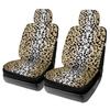 Coprisedili Auto alla Moda con Fantasia Leopardo Poliestere Traspirante Facili da Installare e Pulire Proteggi Sedile
