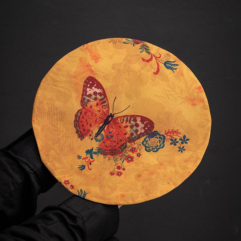 Double-sided Xiangyun Yarn Zen Tea Tablecloth - Retro Style for Coffee Tables