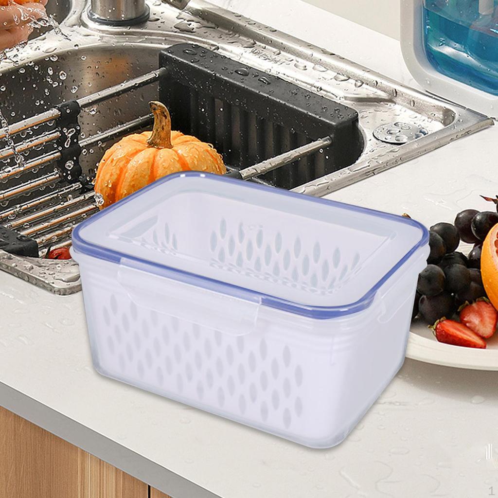 Refrigerator Organizer, Fridge Vegetable And Fruit Storage Case for Picnic