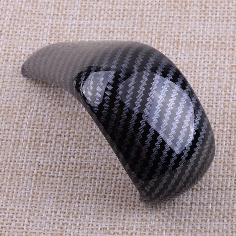 Carbon Fiber Style Gear Shift Lever Knob Cap Cover Trim Fit For Mazda 3 BP CX-30 DM