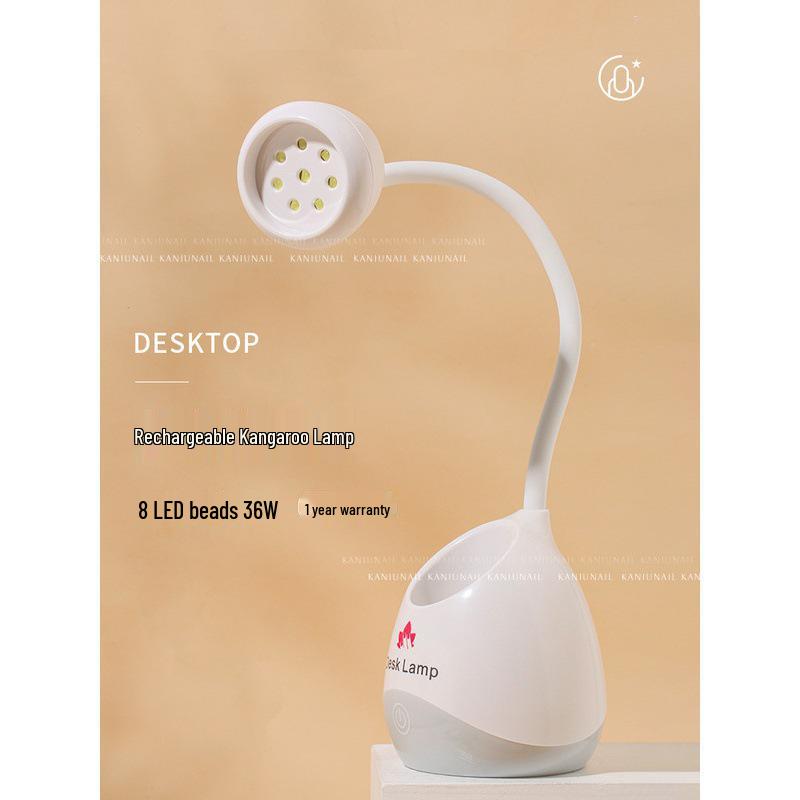 Portable Rechargeable 36W Nail Lamp - Quick Dry Lotus Lamp for Adhesive Nail Tips