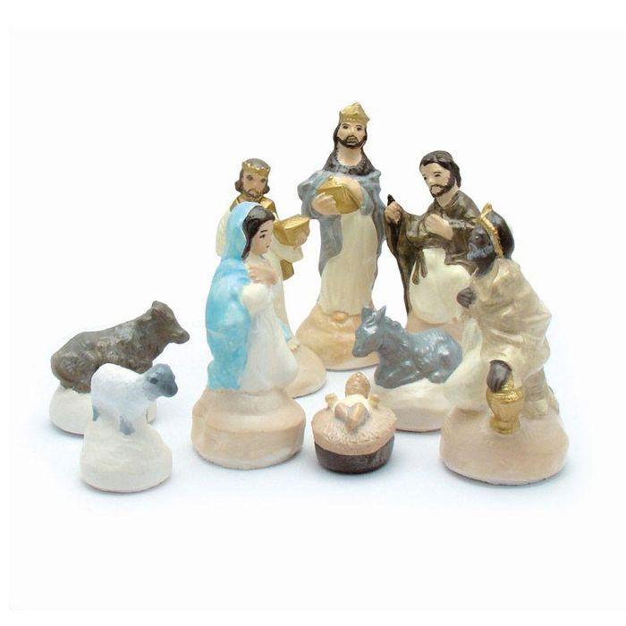 Latexové formy - GRAINE CREATIVE - Santoni - Vánoční betlém - 3 až 11 cm - Smíšené