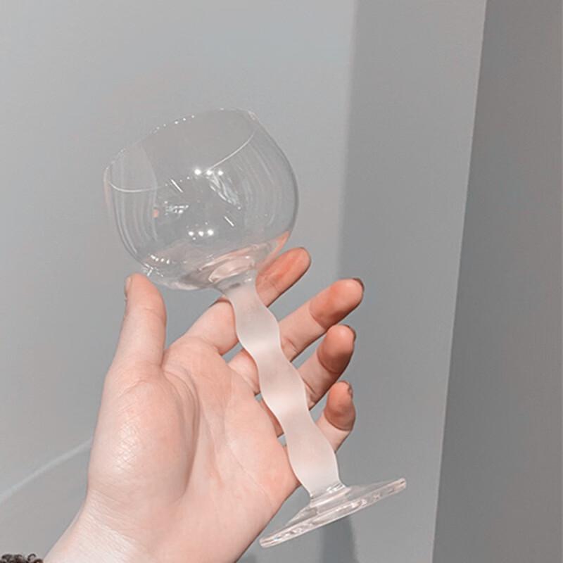 LISM Frosted Wave Stem Crystal Glass