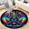 1PC Mythical Dragon Art Office Round Rug, Non slip, Soft and Durable Office Rug for Interior Decoration, Perfect for Office