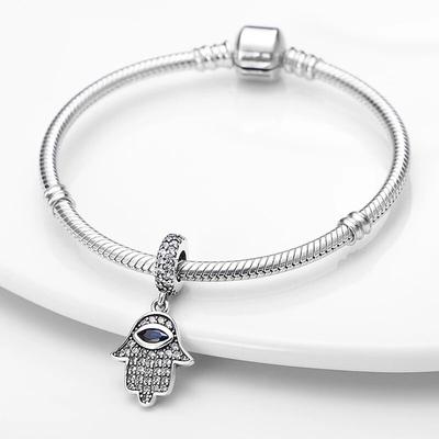 Copper-Plated Magic Eye Series Charms Fit Pan Snake Bone Bracelet Diy Bead Women Jewelry Birthday Gift New In