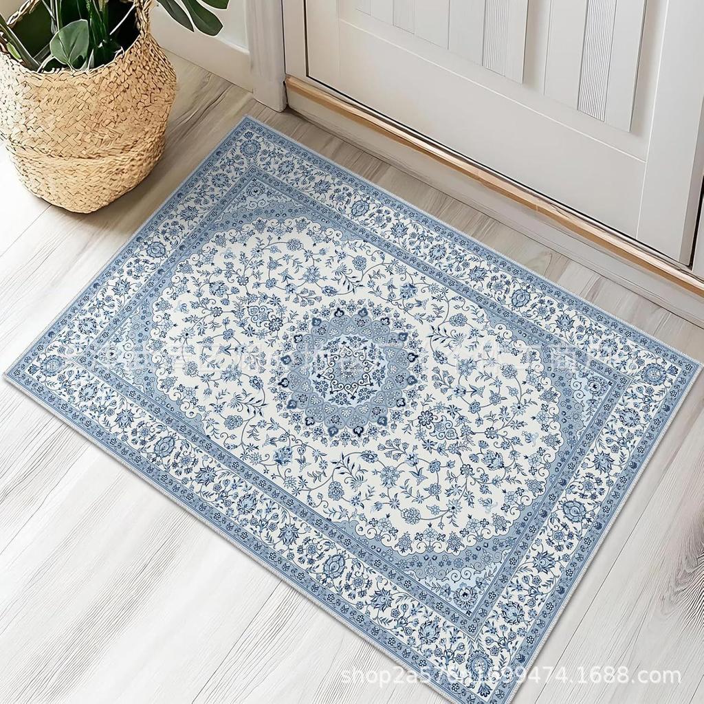 Persian Entry Door Mat – Decorative Textured Floor Mat for Hallway