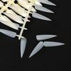 240pcs False Nails Stiletto Shape Press On Natural Transparent Tips Practicing Gel Polish Display Fake Nail Practice Manicure Tool