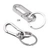 Stainless Steel Keychain Carabiner Clip with for Key Ring Car Keys Dog Tag for K