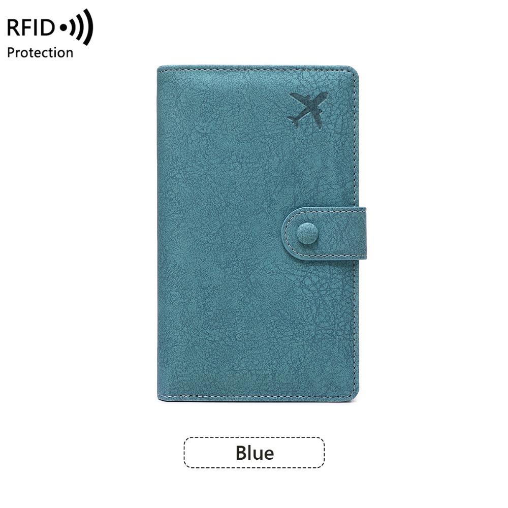 Passport Cover PU Passport Bag Card Holder Passport Clip Portable Storage Bag  Men