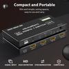 HDMI 2.1 Switch Splitter 120Hz 5/4/3-Port HDMI 8K@60Hz Splitter Switcher CEC 48Gbps  with Remote HDMI HDR IR Remote 4K@120Hz 2K