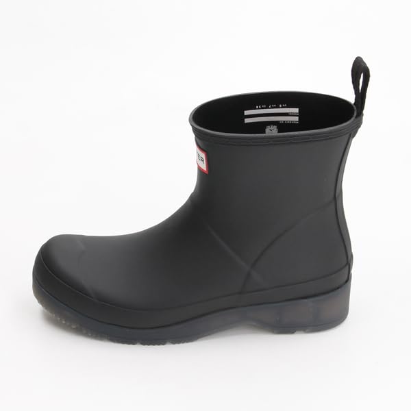 Hunter Play Short Translucent Sole UK 5 Women's Boots, Black, (24cm)