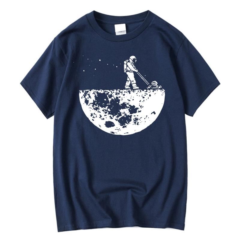 Sommer Herren T-Shirt Hohe Qualität 100% Lustige Baumwolle Lunar Cleaner Druck Lässig Cool Locker O-Ausschnitt Männlich Weiches T-Shirt Hip Hop Tees