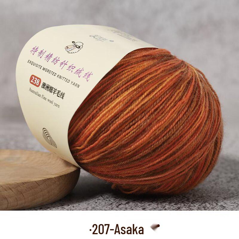 Fine Australian Wool Yarn for Hand-Knitted Sweaters, Hats, and Scarves