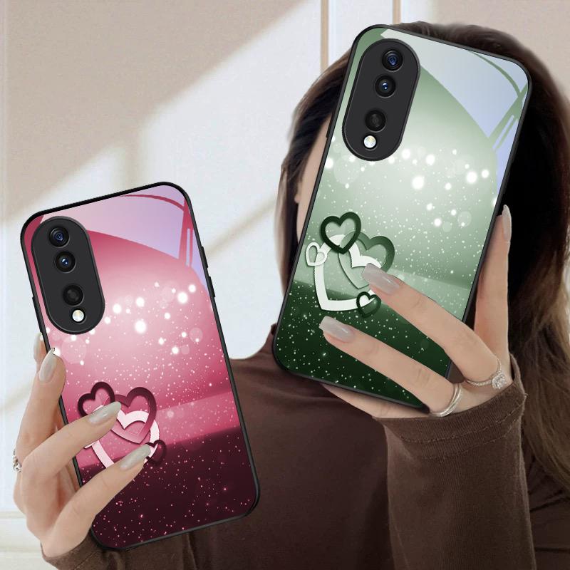 Warm and romantic love For Honor Magic 4 5 6 Pro 7 X6 X9c X9 X6b X8 X9b X5b X8b 30 Pro+ 50 Pro 70 90 200 Lite Glass Phone Case