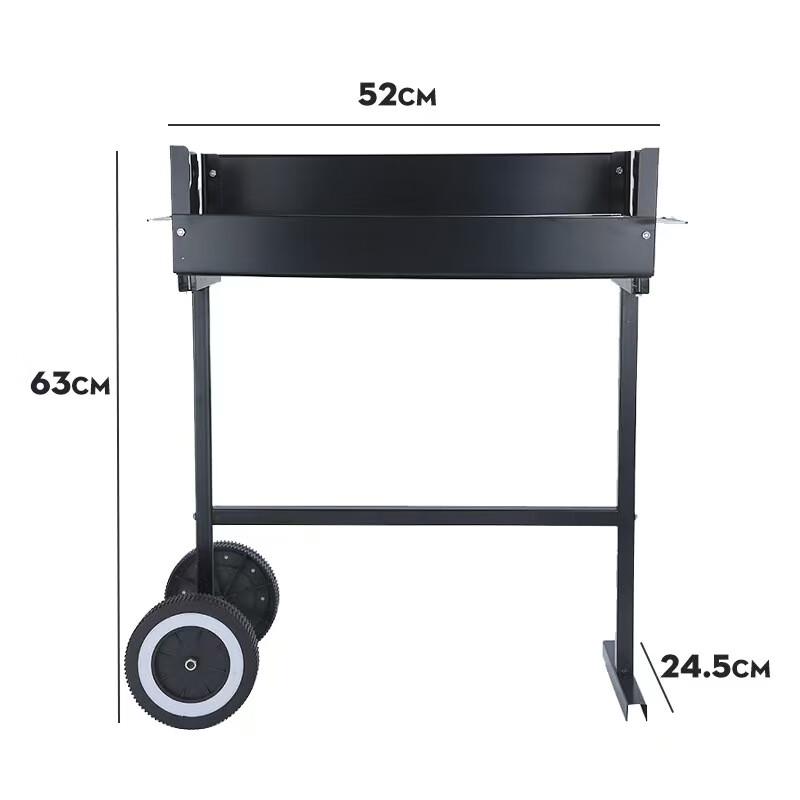 Zhishi Outdoor Portable Charcoal BBQ Grill with Wheels