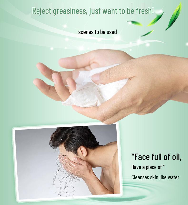 Lingettes Nettoyantes Désincrustantes Parfum Thé Vert - Pack Portable