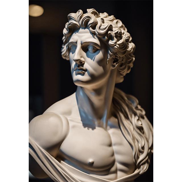 Stone Gold Statue Muscular Greek God Statue Prints Poster Canvas Painting Modern Wall Art Picture Living Room Bedroom Home Decor