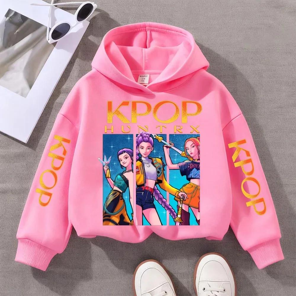 Beliebte Kpop Hexenjagd Kinderbekleidung, einschließlich Jungen- und Mädchen-Frühlings- und Herbst-Hoodies und modische Sportbekleidung