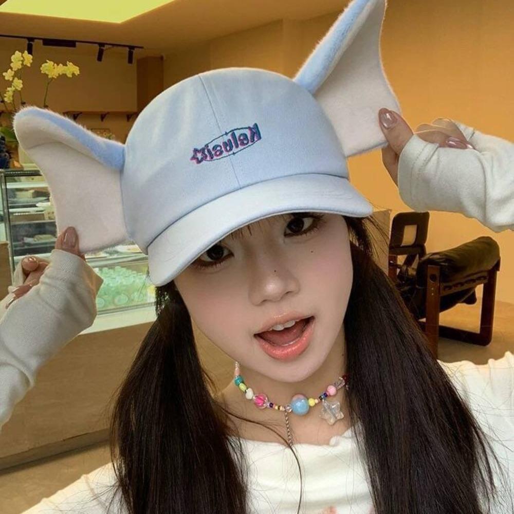 Plyšový sloní klobouk s ušima nosem UV ochrana Zaječí klobouk s klapouchy Kočičí baseballová čepice Dívky