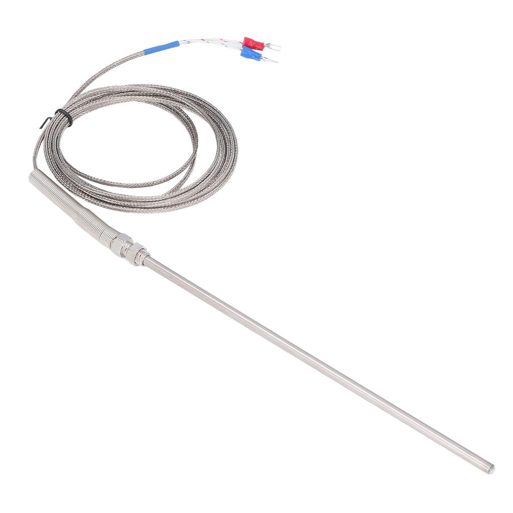 Thermoelement Typ K, Thermoelementsonde aus Edelstahl zur Temperaturmessung, 200 mm, 3 Meter