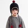 Windproof Pullover Cap Warm Beanie Hat New Ear Protection Hat  Kids