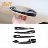 ABS Carbon Fiber Car Door Handle Trim Suitable for Mercedes Benz E Class W213 2016- GLC X253 C Class W205 2015- LHD