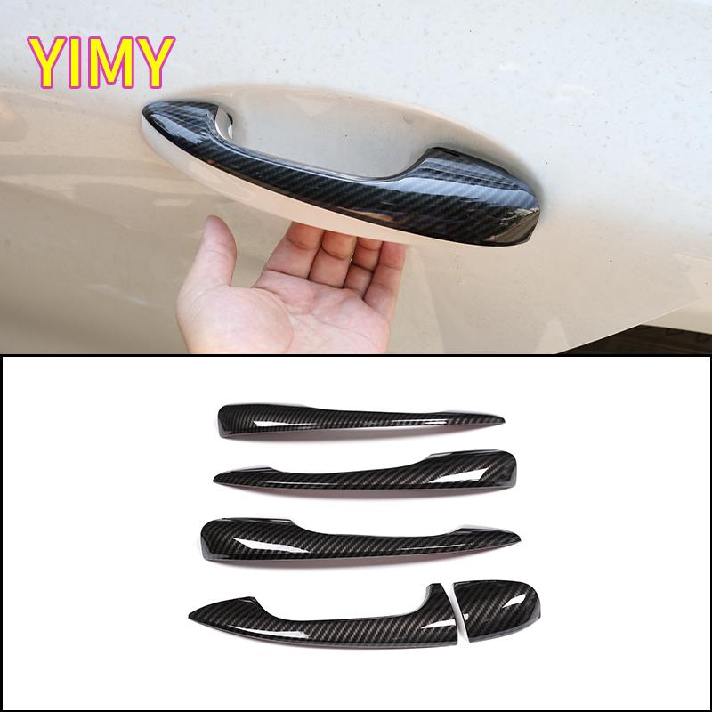 ABS Carbon Fiber Car Door Handle Trim Suitable for Mercedes Benz E Class W213 2016- GLC X253 C Class W205 2015- LHD
