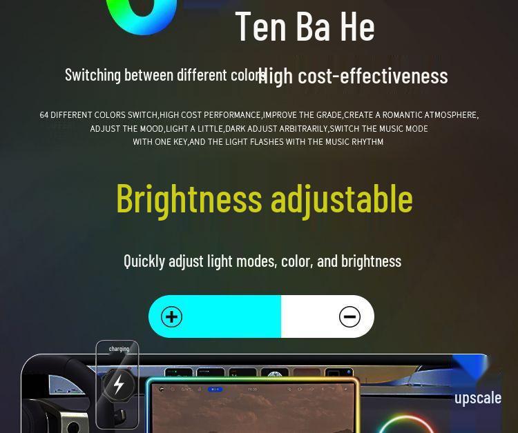 BYD Song PLUS Ambient Light & Wireless Charging Phone Holder