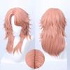 HAIRJOY Pelucas de Pelo Sintético Sabito Cosplay Peluca Corta Rizada Rosa Peluca de Cosplay Red de Rosa