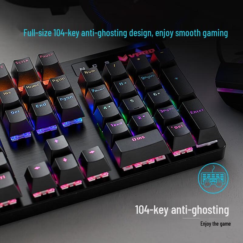 Rapoo V500PRO Full-Size Wired Gaming Keyboard