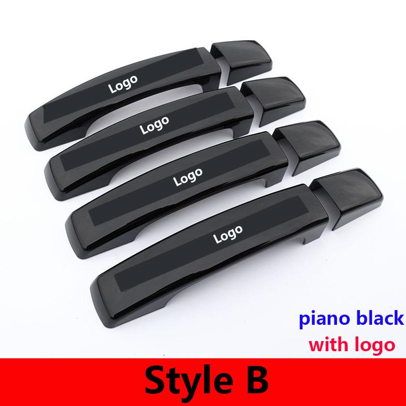 

Для Land Rover Discovery 4 LR4 Range Rover Sport 08-13 для Freelander 2 10-15, крышка дверной ручки автомобиля, наклейка, наклейка на автомобиль Style B piano BlackRCU