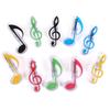 5Pcs Book Paper Sheet Clips Mini Music Folder Clips Decor Musical Notation Clips