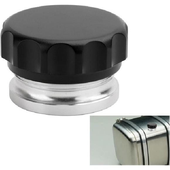 Universal Aluminum Alloy Weld Billet On Filler Neck Cap Oil Fuel Water Tank Blac