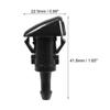 ACROPIX Windshield Washer Nozzle, Wiper Jet, Fits Dodge Charger, Black, 2pcs