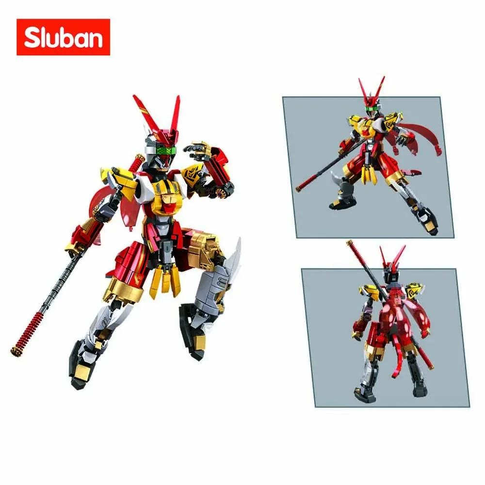 755PCS Cyber Wukong Building Blocks Monkey King Sun Wukong Golden Hoop Model Bricks Set Desktop Decoration Children Toys Gifts