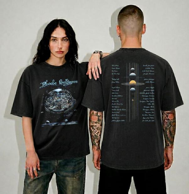 Phoebe Bridgers Tour 2026 Shirt, Indie Folk Band Tee, Concert Tour T-Shirt