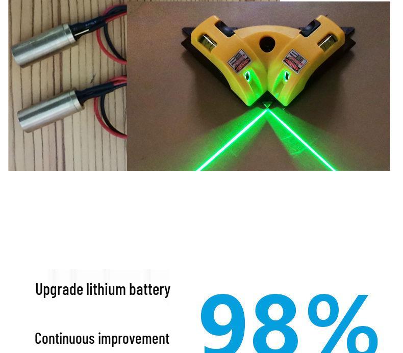 High-Precision Green Infrared 90° Angle Laser Level Tile Sticker