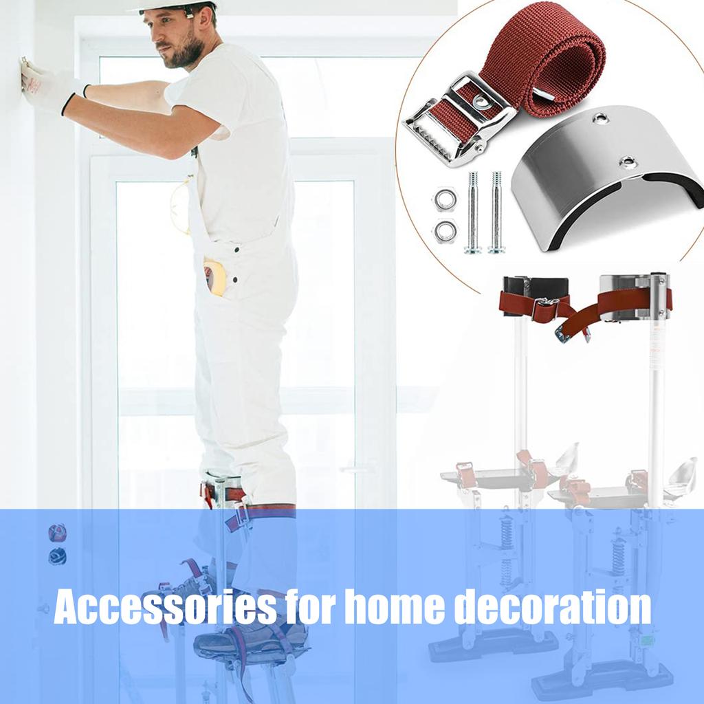 2 Stück Aluminiumlegierung Gebogene Platte Stelze Biegeplatten Stelzen Zubehör Ersatzkits für Trockenbau Einfach zu bedienen