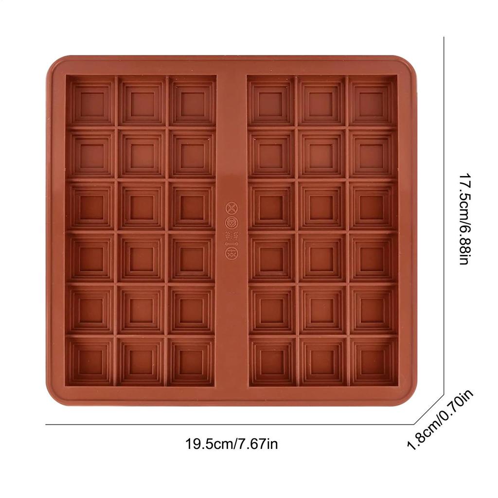 Candy Bar Mold Silicone Baking Supplies Snack Moulds For Chocolate Candy Snack Filled Bar Chocolat Making Christmas Treats